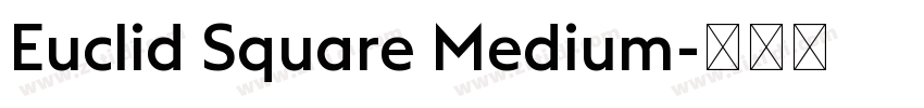 Euclid Square Medium字体转换